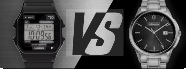 digital watch vs analog watch