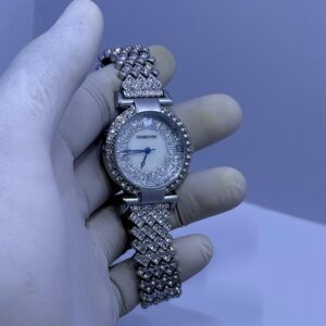 Swarovski Elegant Silver Crystal Bracelet Watch
