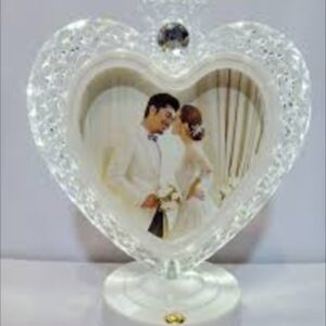 Photo Frame With Night Light Lamp – Romantic LED Heart Shape Picture Frame