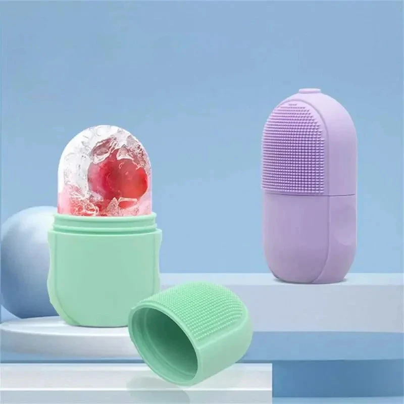 Face Ice Contour Roller – Reusable Silicone Ice Mold for Skin Therapy - Image 2