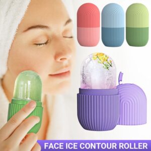 Face Ice Contour Roller – Reusable Silicone Ice Mold for Skin Therapy